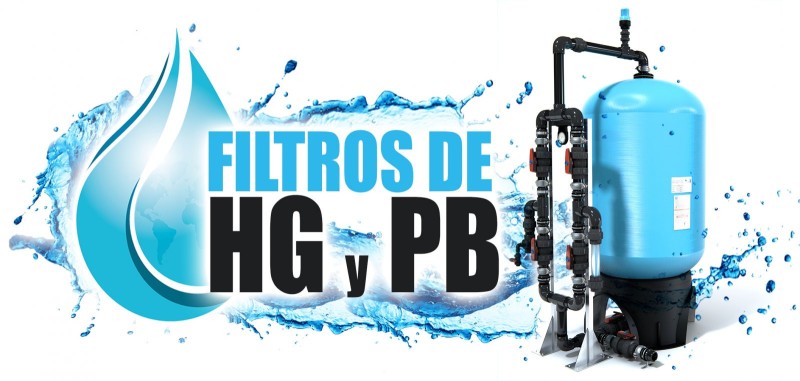 Filtro para eliminar plomo y mercurio del agua